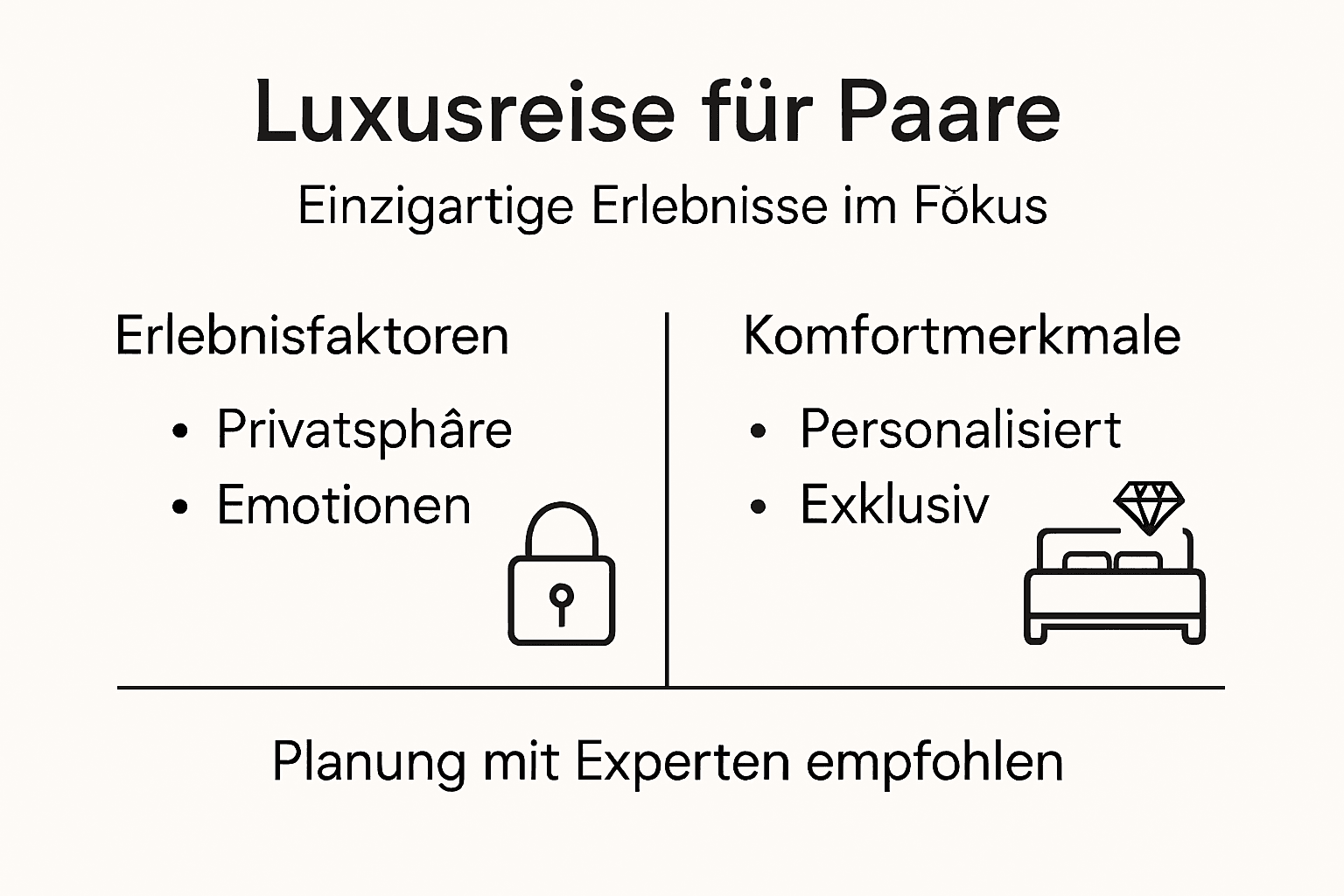 Infografik: Die wichtigsten Erfolgsfaktoren f&uuml;r Luxusreisen