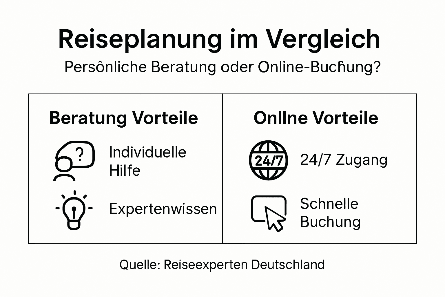 Grafik: Pers&ouml;nliche Beratung im Vergleich zu Online-Vorteilen &ndash; Was passt besser zu Ihnen?