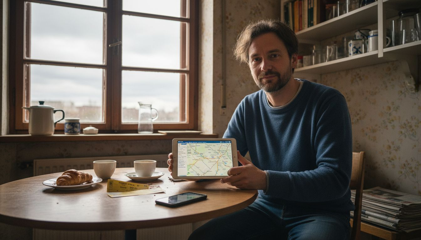 Am K&uuml;chentisch plant man die Reise: Vom Buchen der Unterkunft bis zur Auswahl des passenden Verkehrsmittels wird alles in den eigenen vier W&auml;nden entschieden.