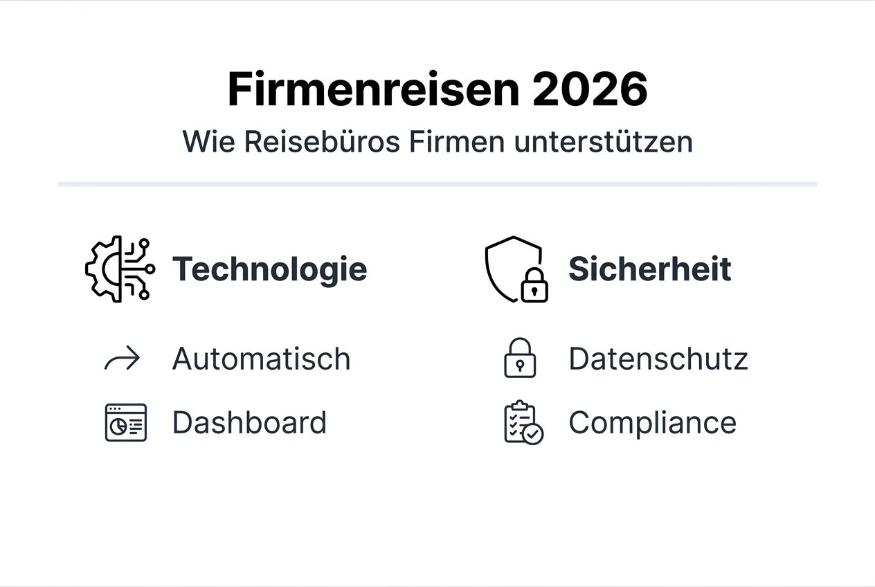 Infografik: Wie Reiseb&uuml;ros moderne Technologie und Sicherheitsstandards nutzen &ndash; Ein &Uuml;berblick