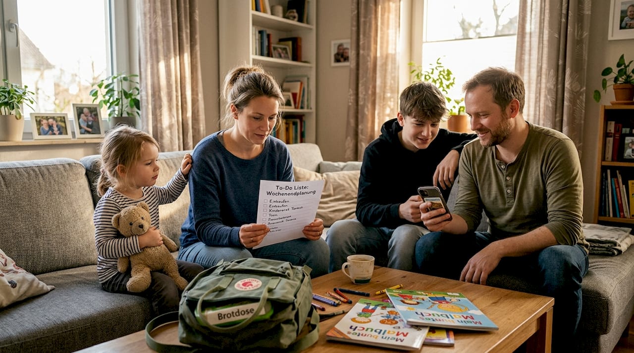 Gemeinsam mit den Kindern &uuml;berlegen Eltern, wohin die n&auml;chste Reise gehen soll.