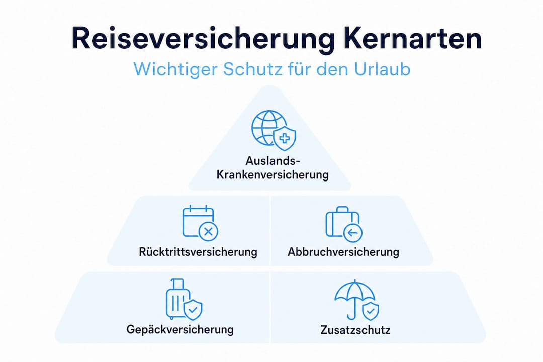 Die wichtigsten Reiseversicherungen im &Uuml;berblick &ndash; welche sind wirklich unverzichtbar?