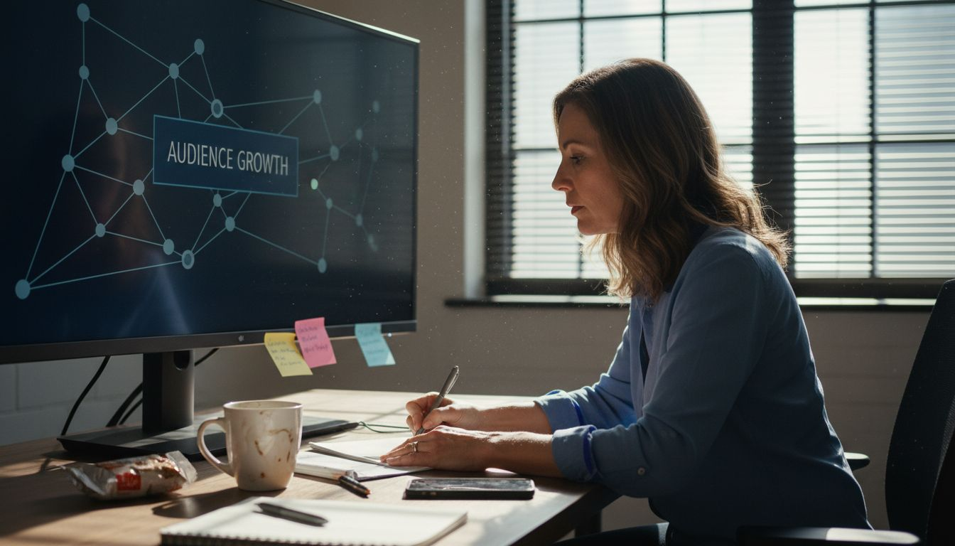 Manager analyzing ad network effects