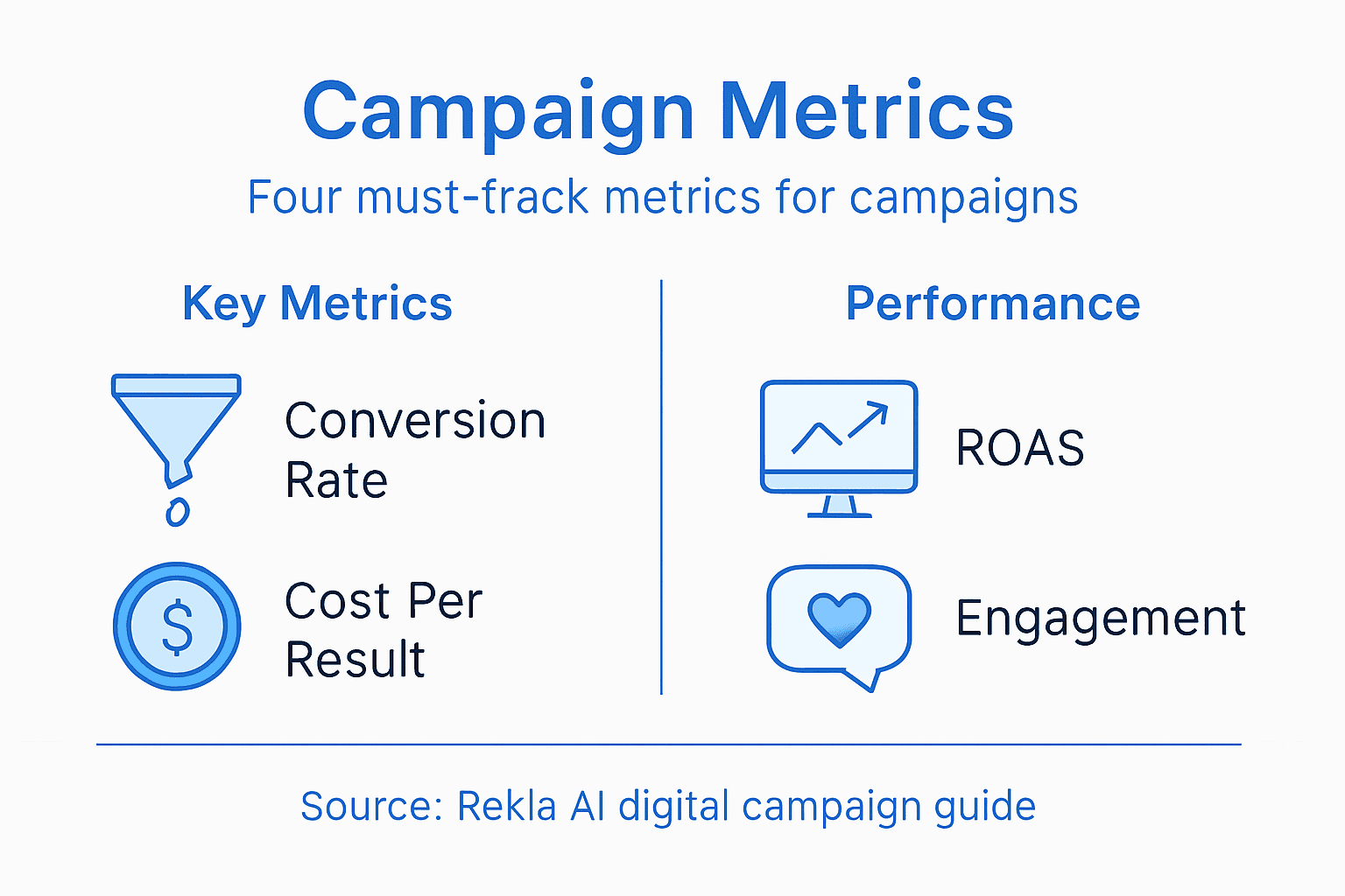 Infographic overview campaign metrics