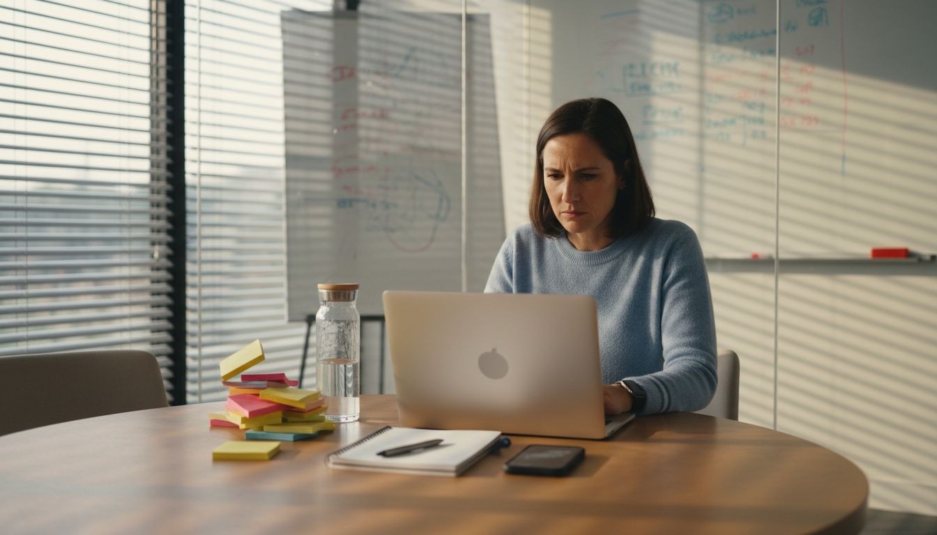 How to Boost Advertising ROI with AI Automation 2 Marketer checks AI audience analytics on laptop