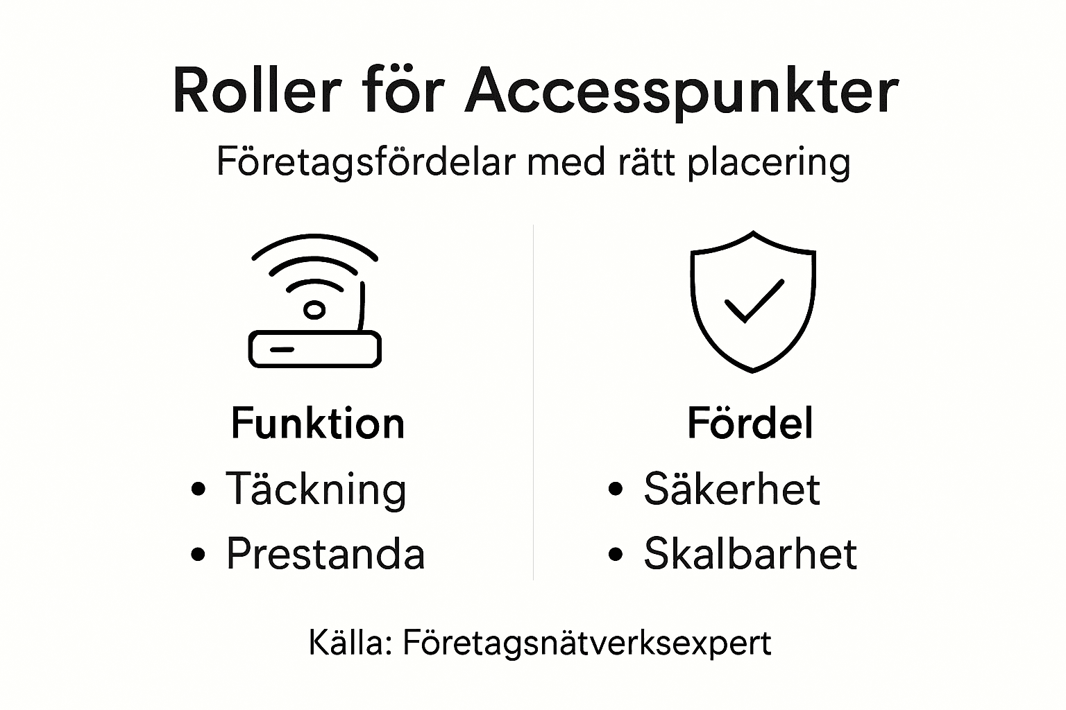 Grafisk översikt: Så fungerar accesspunkter och vilka fördelar de ger ditt företag
