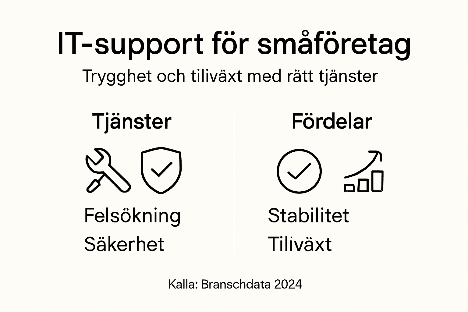 Grafisk översikt: Så kan IT-support lyfta ditt småföretag