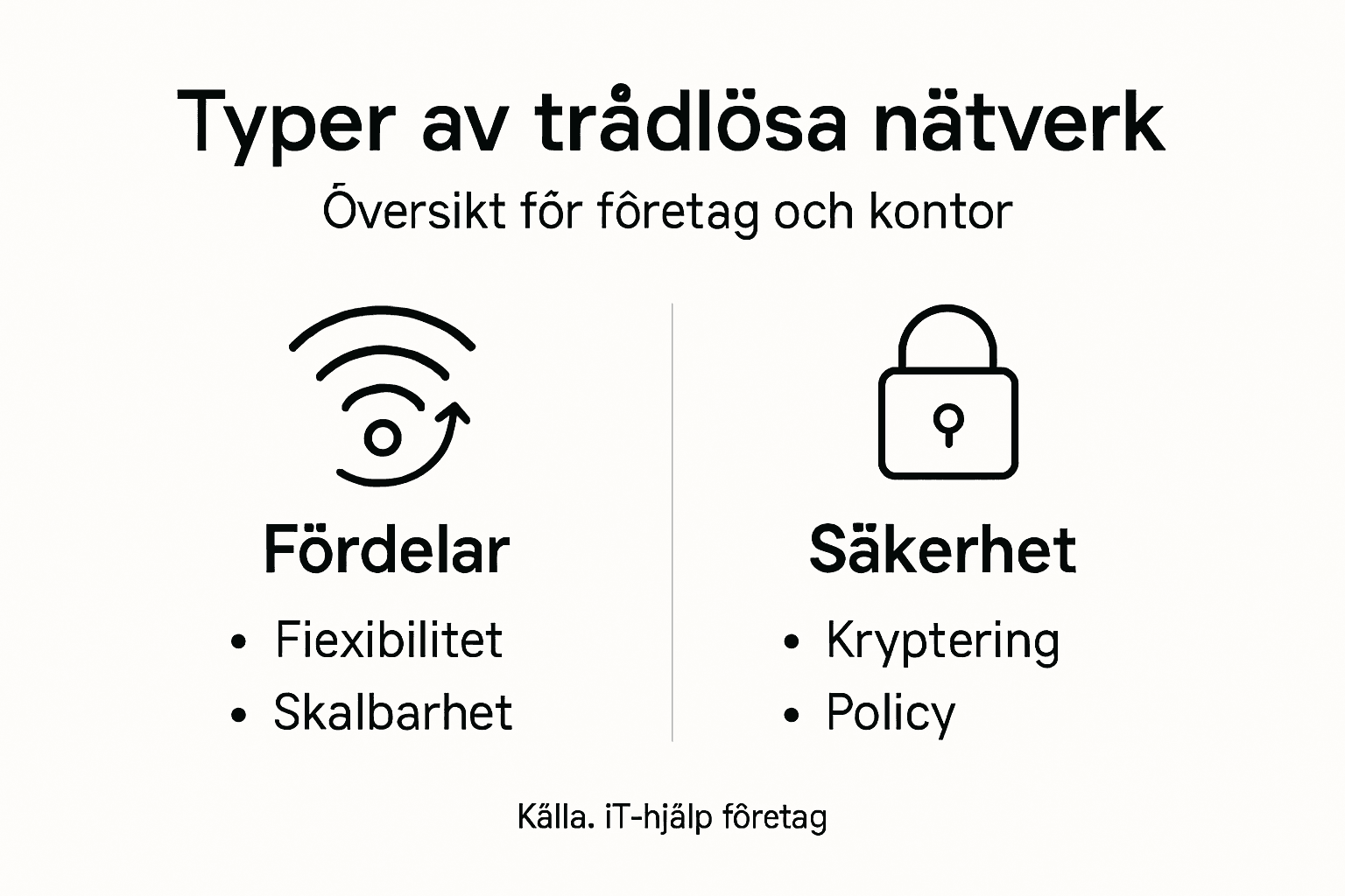 En överskådlig guide till olika nätverkstyper och hur företag kan stärka sin IT-säkerhet