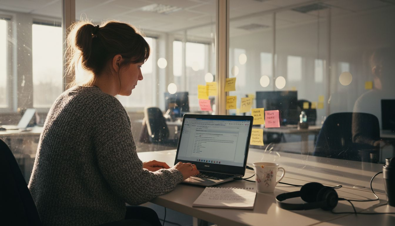 Supportspecialisten dokumenterar stegen i IT-processen