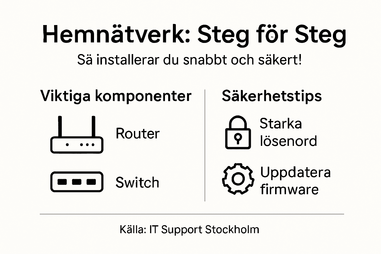 Grafisk guide: Så bygger du ett stabilt hemmanätverk – steg för steg