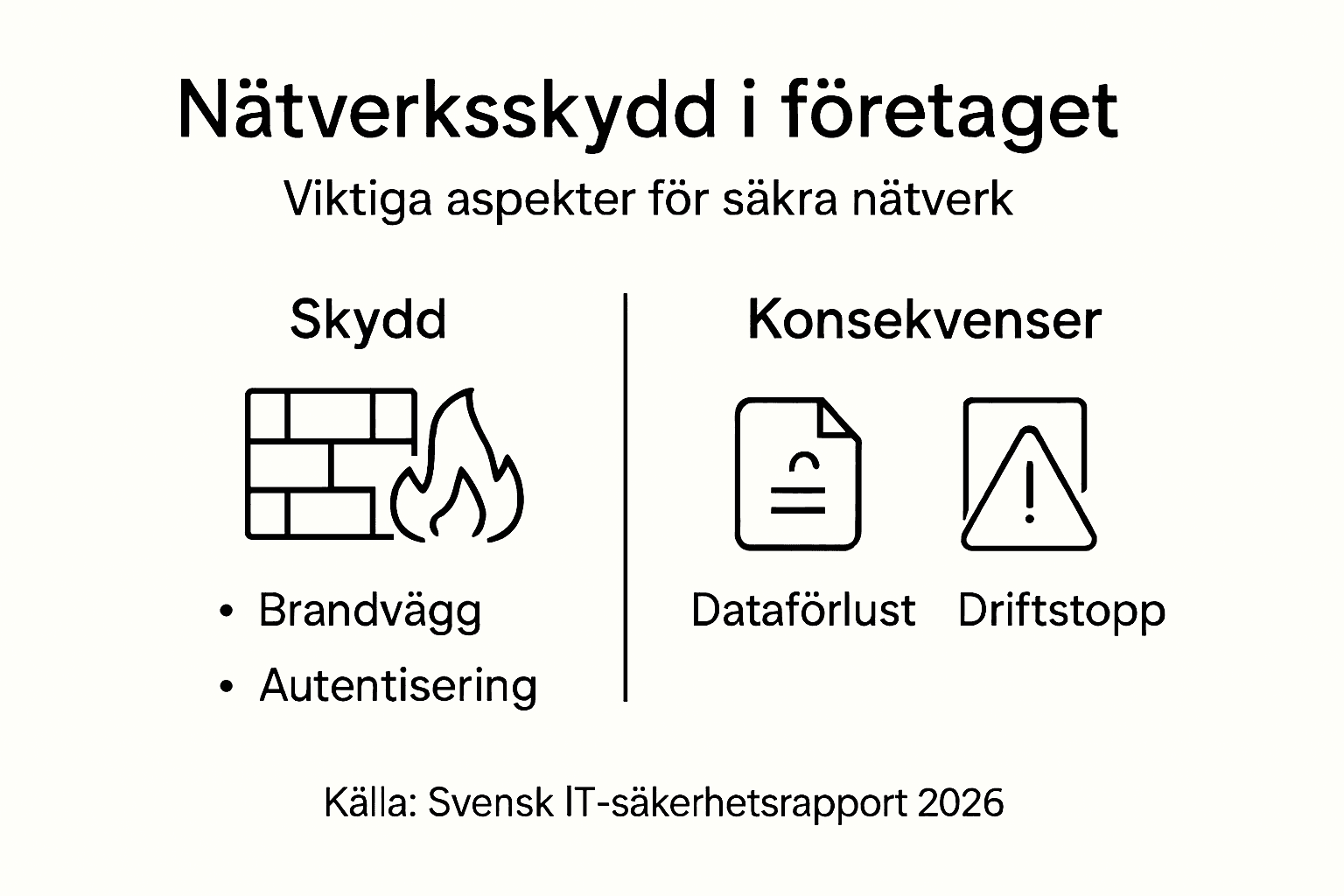 Överskådlig infografik: Viktigaste tipsen för ett säkert nätverk
