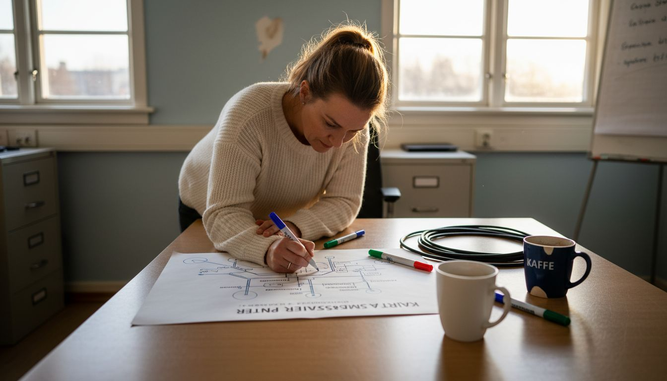 Person som planerar placering av accesspunkter