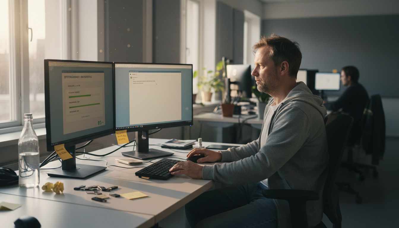 IT-tekniker som ansvarar för den dagliga driften