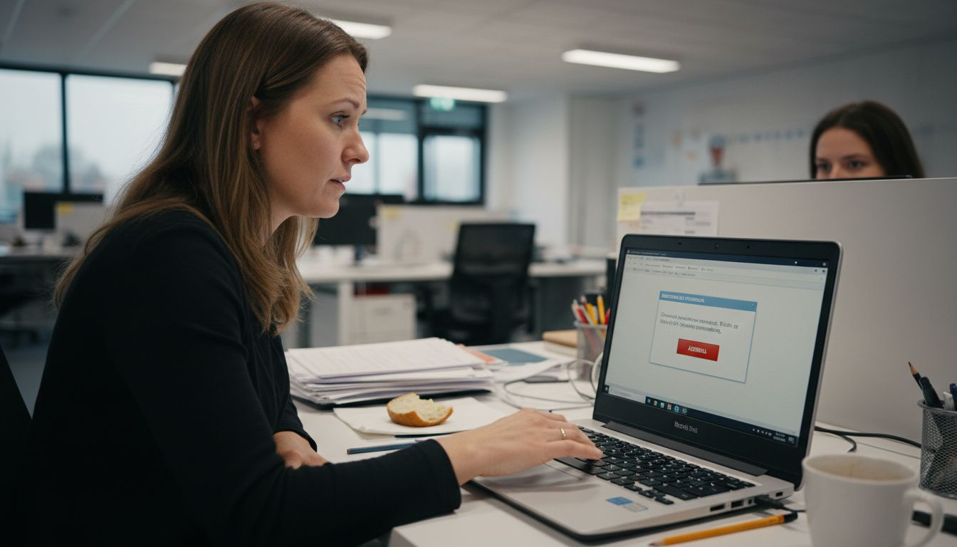 IT-tekniker återställer förlorad data efter tekniskt fel