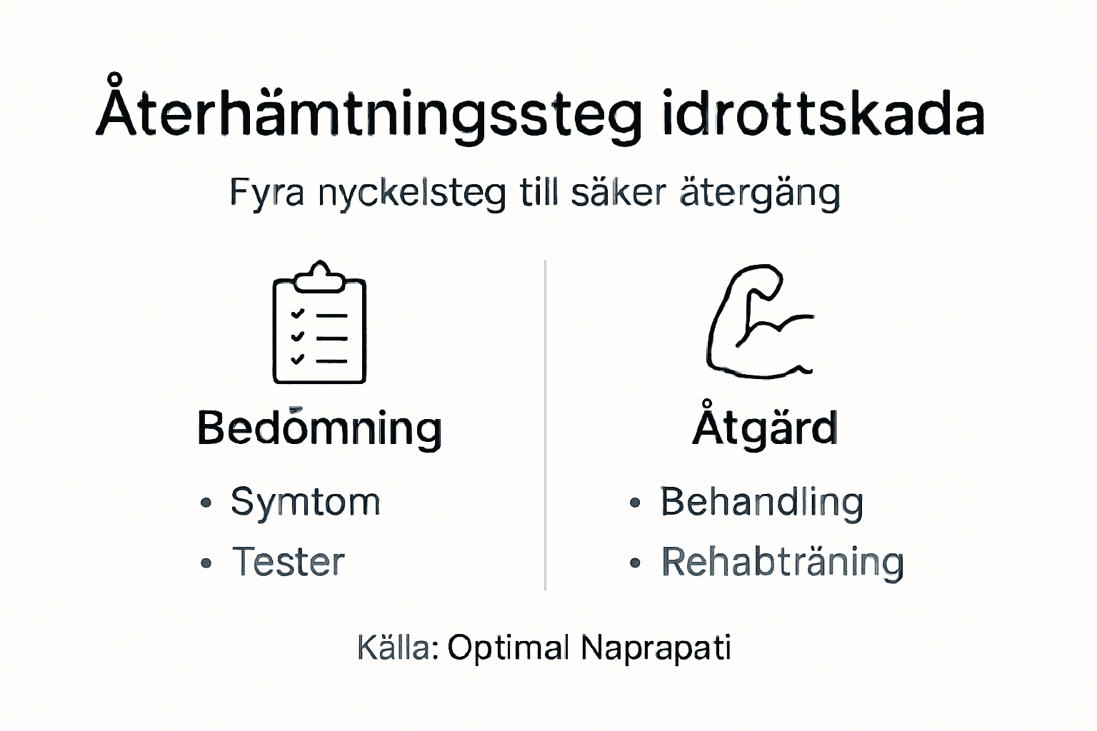 Infografik: Så tar du dig tillbaka efter en idrottsskada – steg för steg