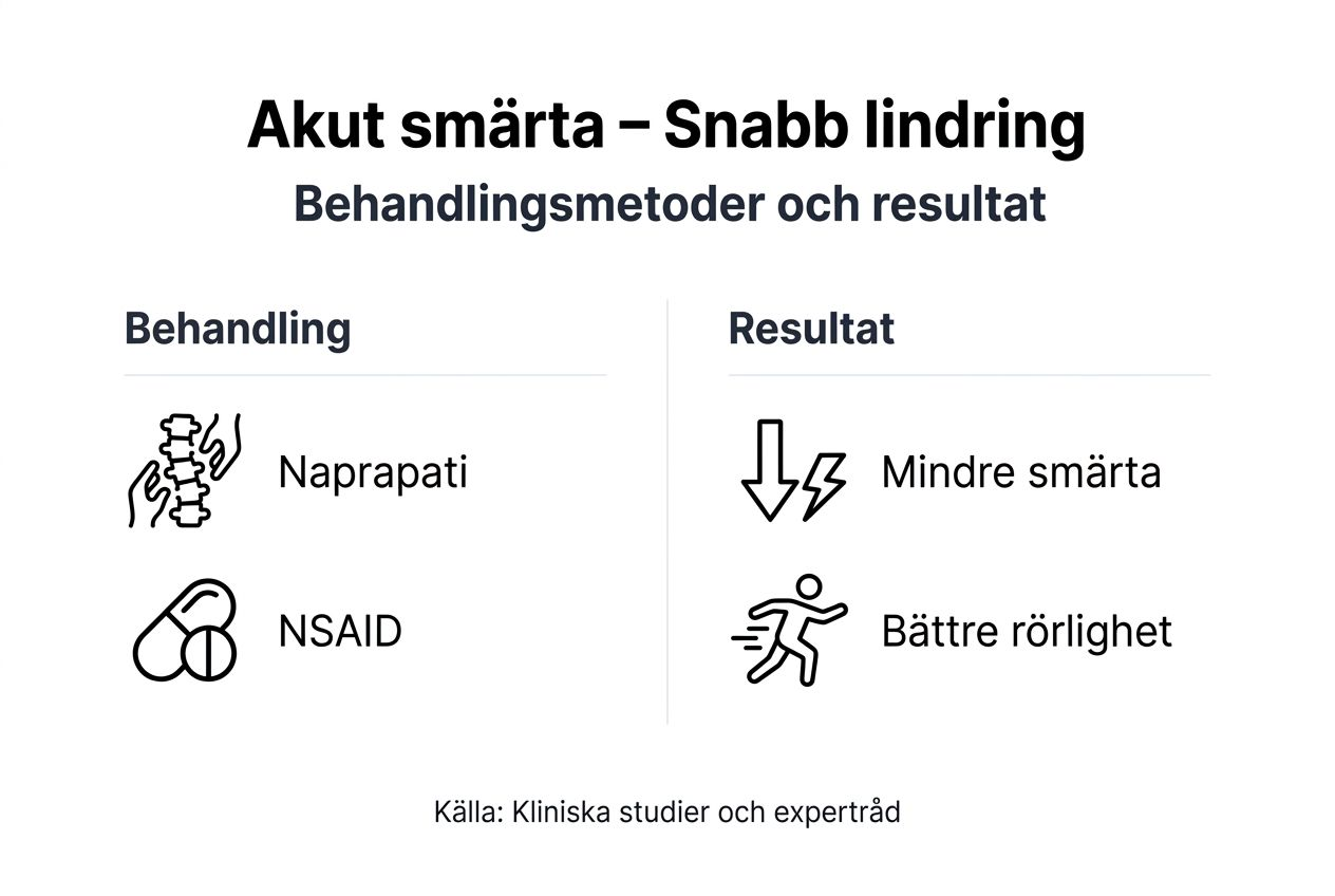Grafisk översikt: Så behandlas akut smärta