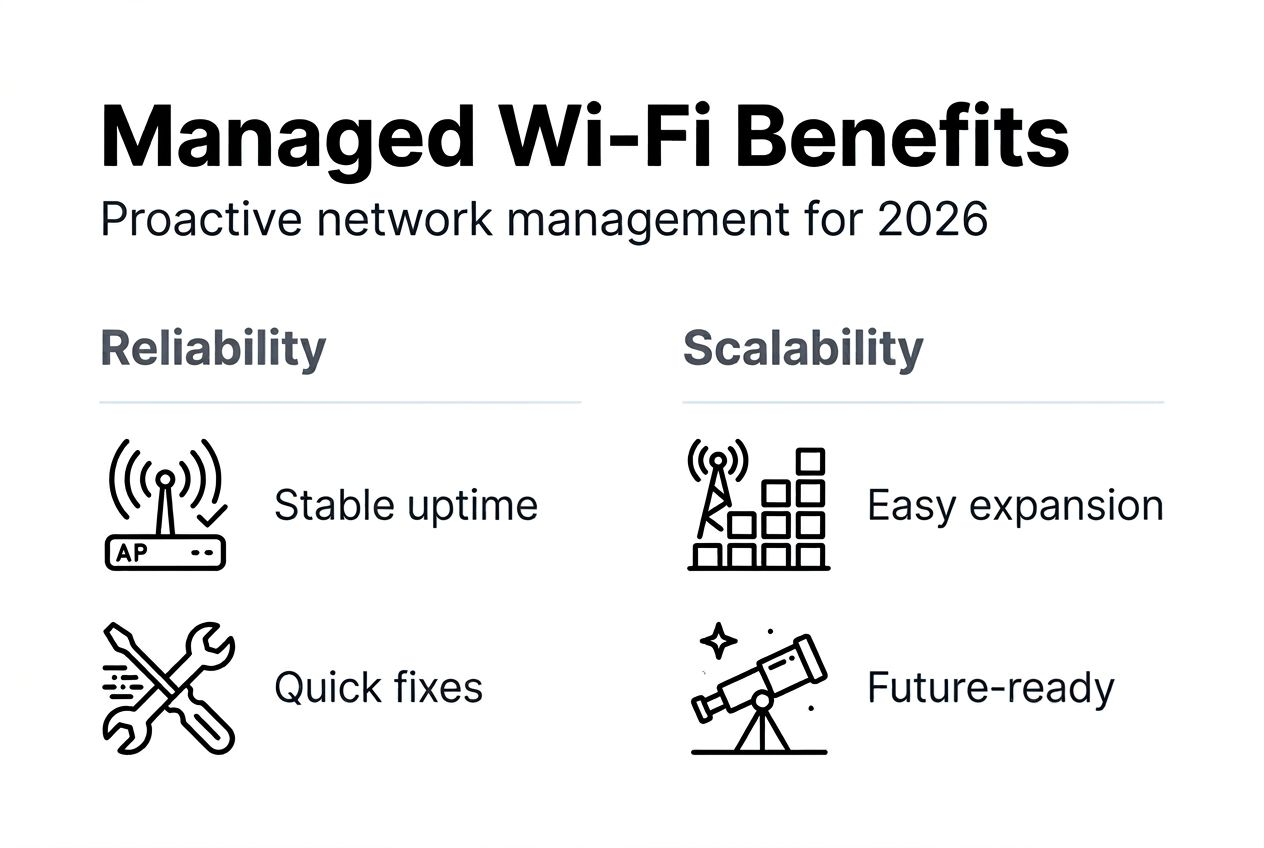 Infographic summarizes managed Wi-Fi benefits