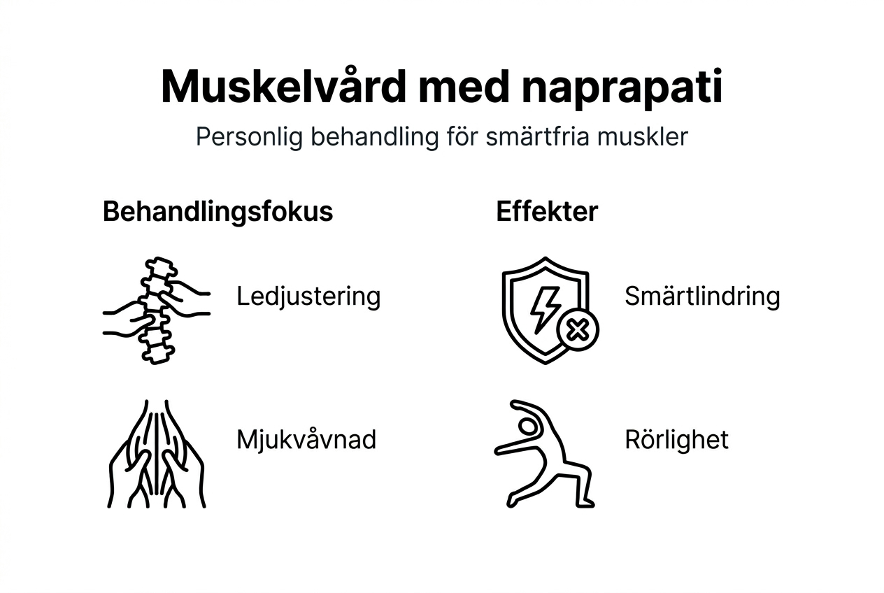 Grafisk guide till muskelvård och naprapati – en översikt