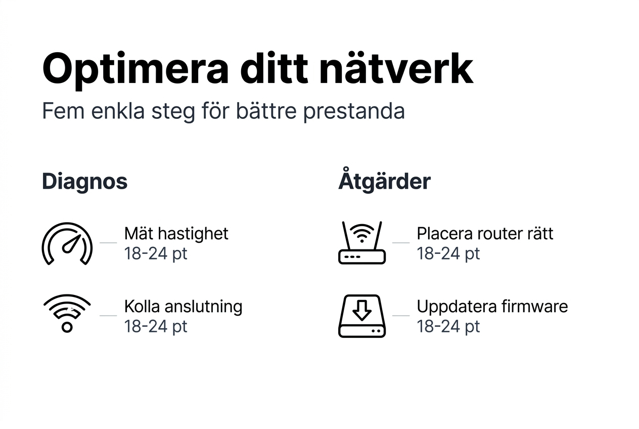 Så optimerar du ditt nätverk i fem enkla steg – en illustrerad guide