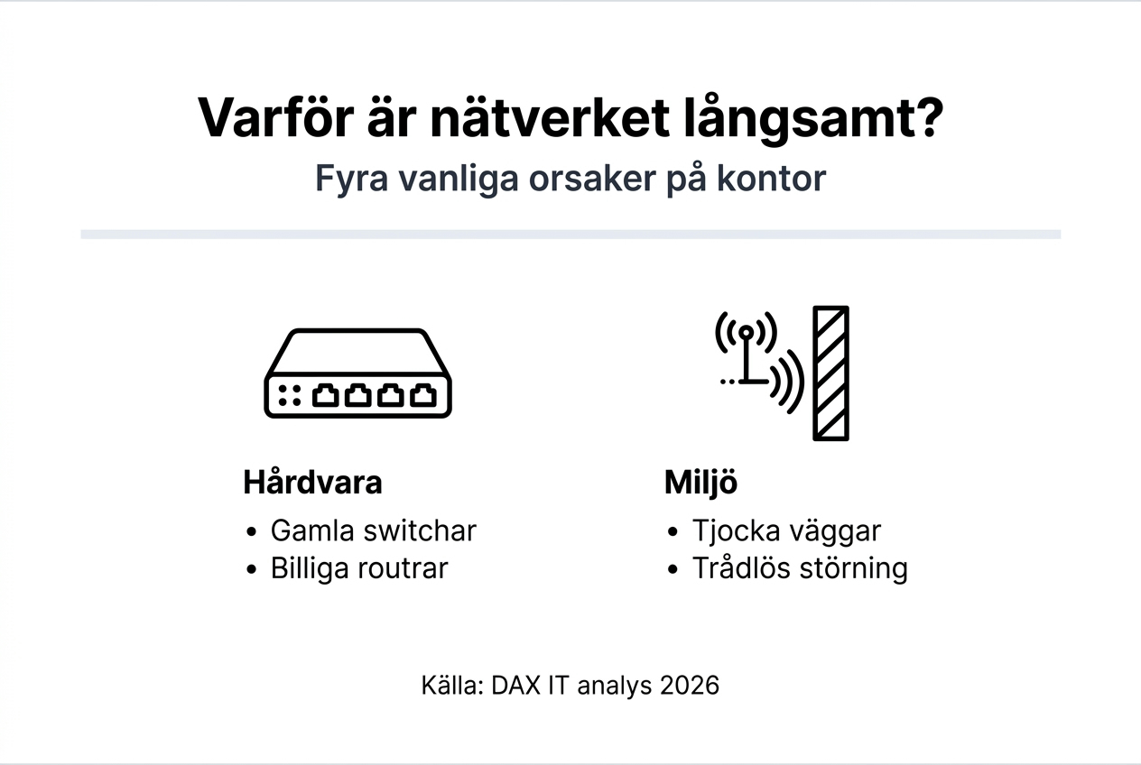Så här påverkas din surfhastighet – en översikt över vanliga orsaker till segt internet