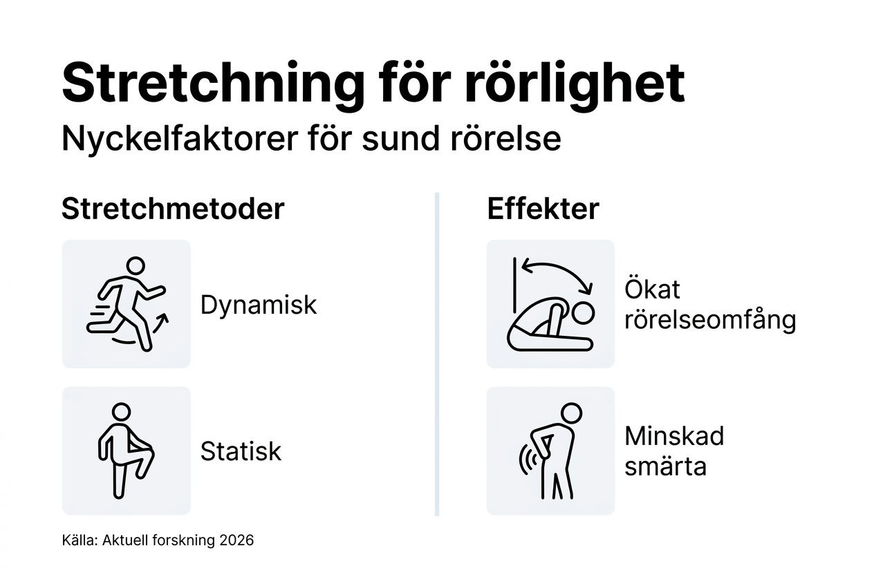En guide i bildform om stretch Par sop och ökad rörlighet