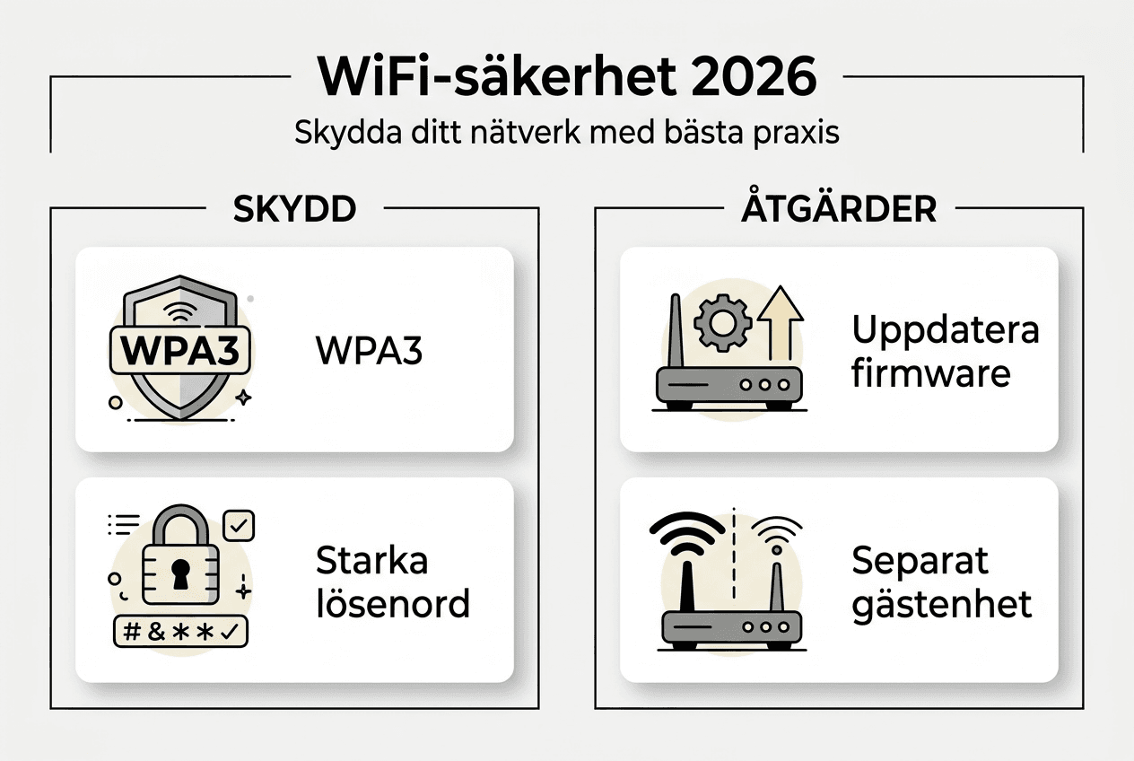 Grafisk guide: Så skyddar du ditt WiFi – viktiga tips för bättre säkerhet