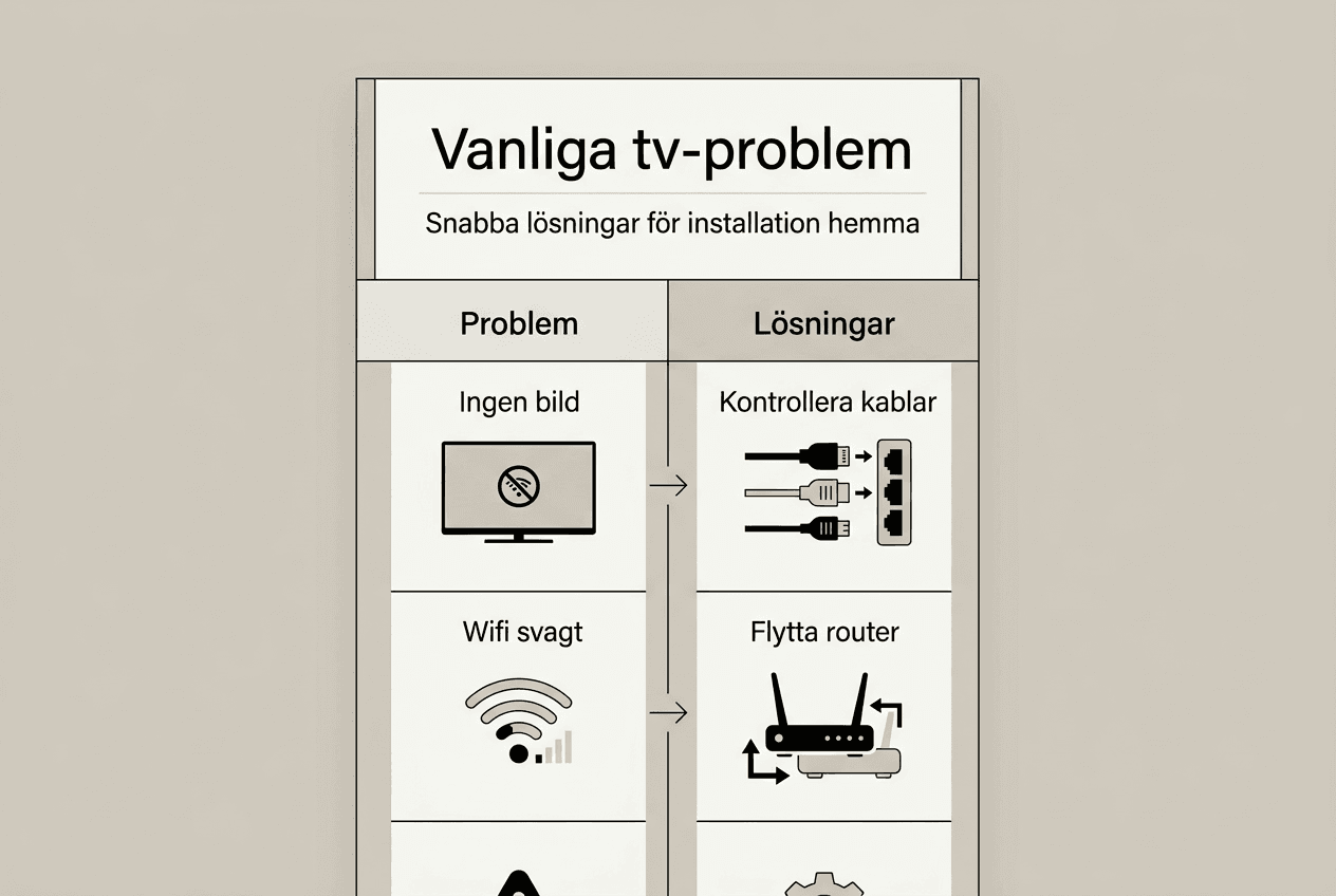 Guide: Så löser du vanliga tv-problem – tips och råd