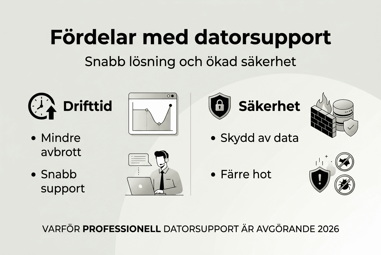 Illustration: Därför är datorsupport en smart investering