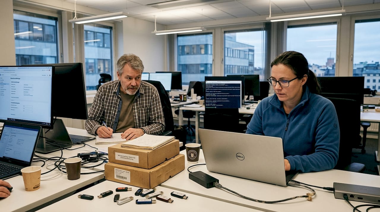 Tekniker som implementerar molnbaserade IT-lösningar