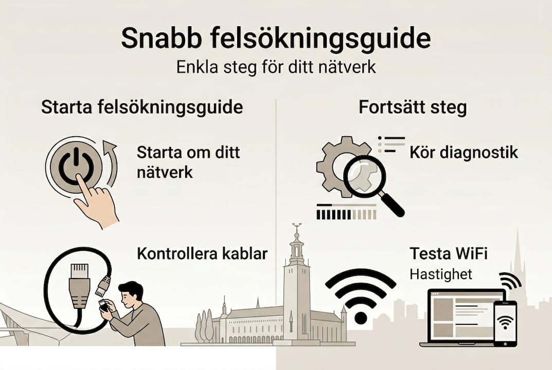 Illustration: Snabbguide för felsökning