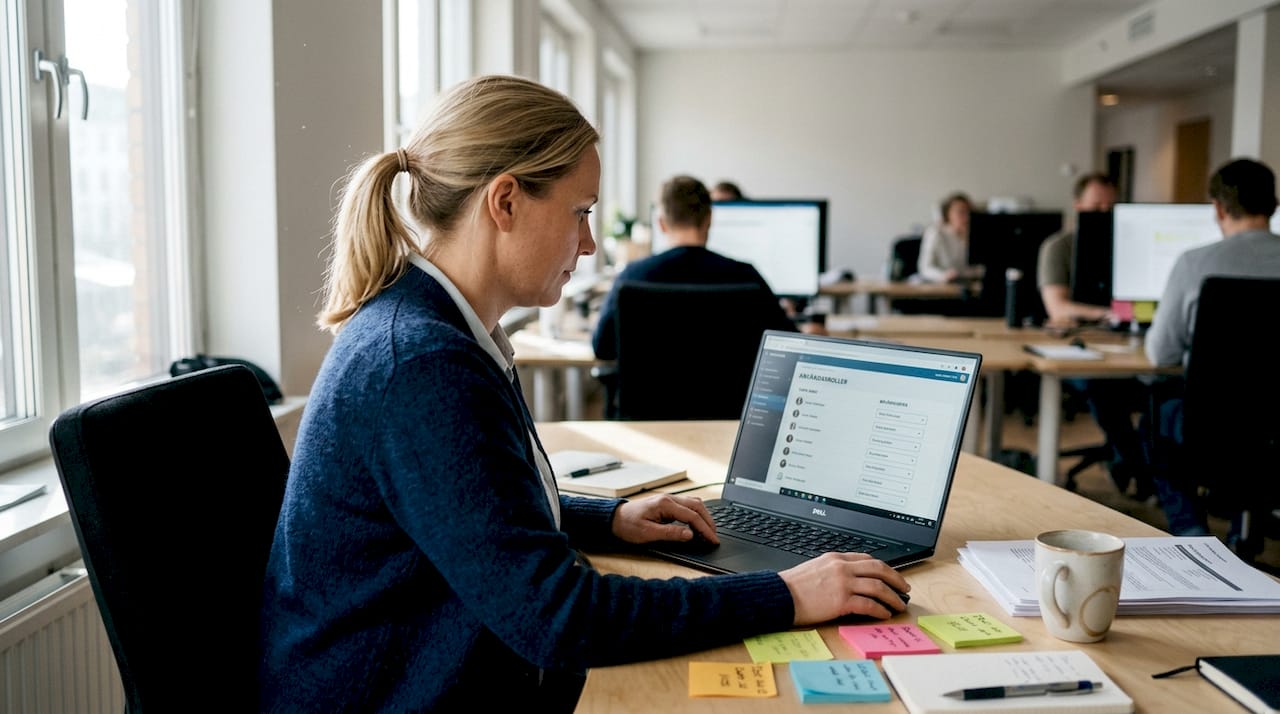 Kontor med behörighetsstyrning utifrån roller