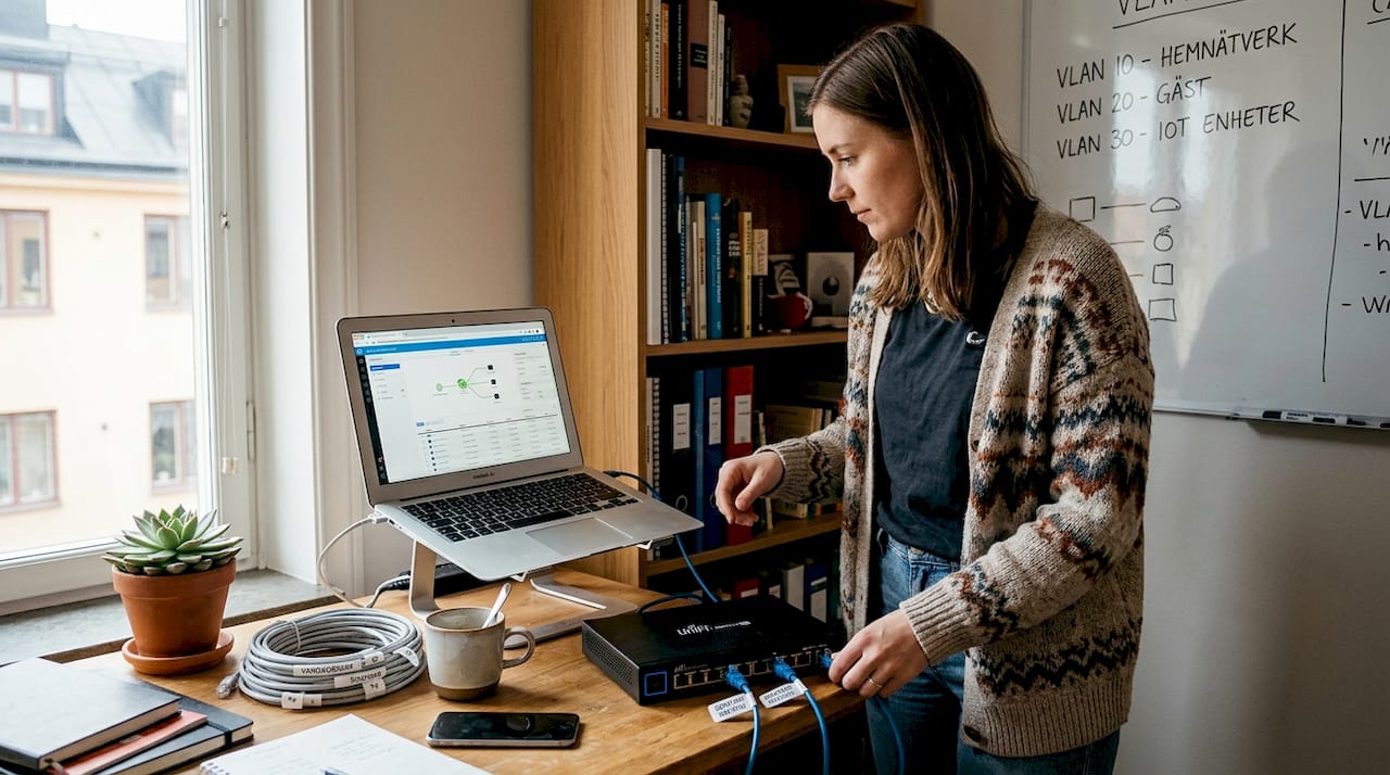 Så sätter du upp VLAN på din Ubiquiti-switch hemma