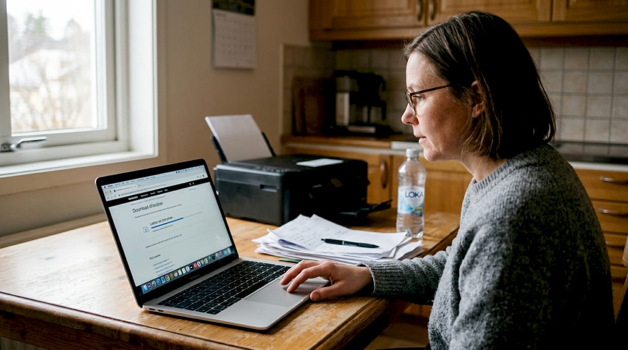 Installera skrivardrivrutiner direkt vid köksbordet