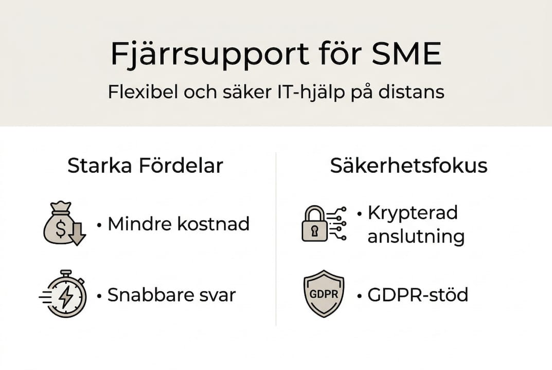 Grafisk översikt: Så här gör fjärrsupport din vardag enklare och tryggare