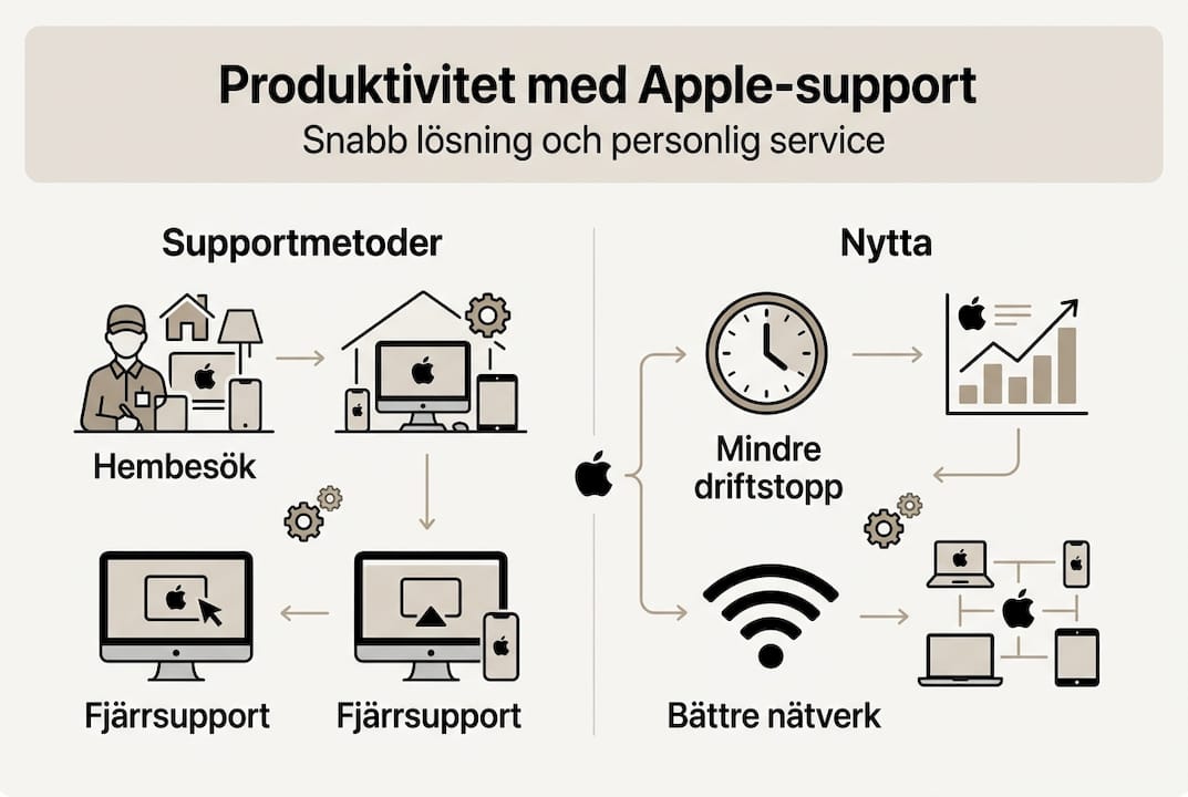 Så hjälper lokal Apple-support dig att bli mer produktiv – en översikt i siffror