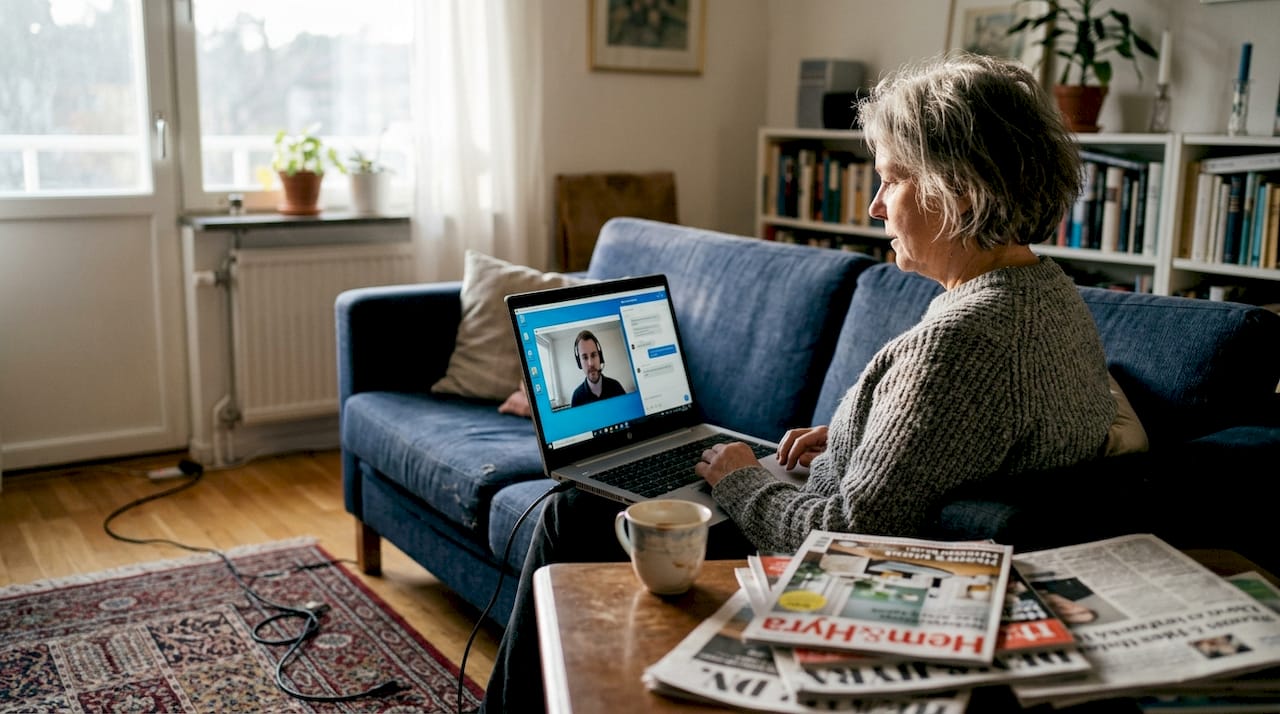 Få hjälp på distans – direkt från soffan hemma