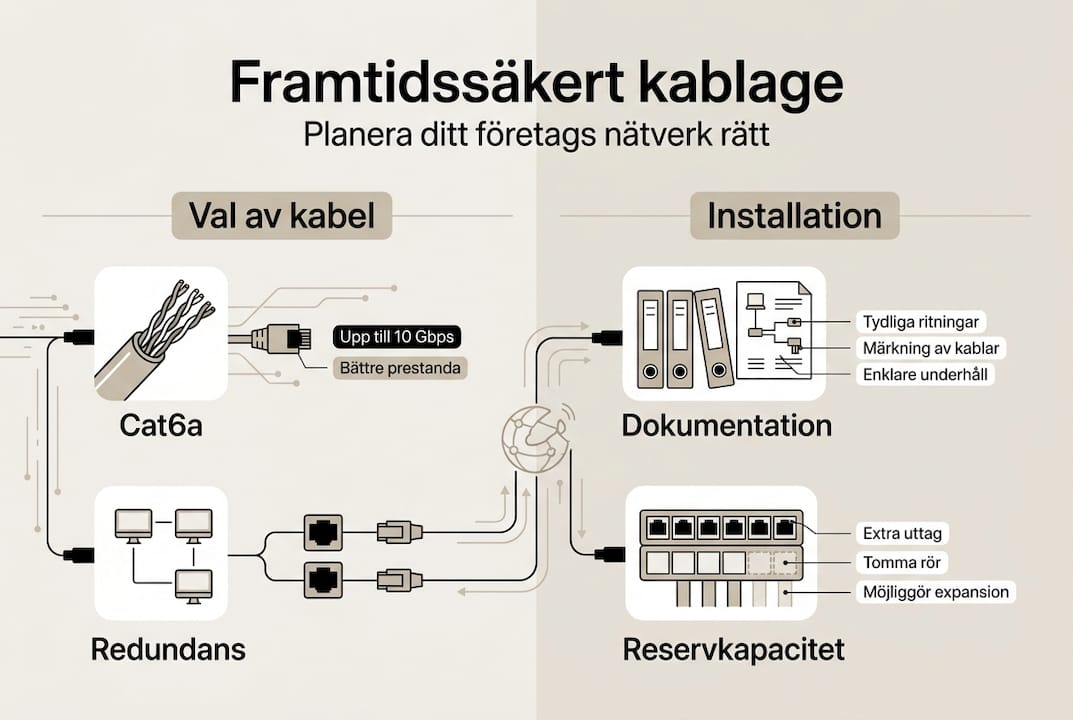 Grafisk guide till nätverkskablar som klarar framtidens krav