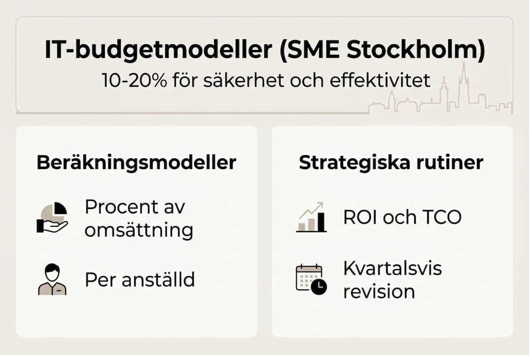 Grafisk översikt: Så planerar och hanterar små och medelstora företag sina IT-budgetar