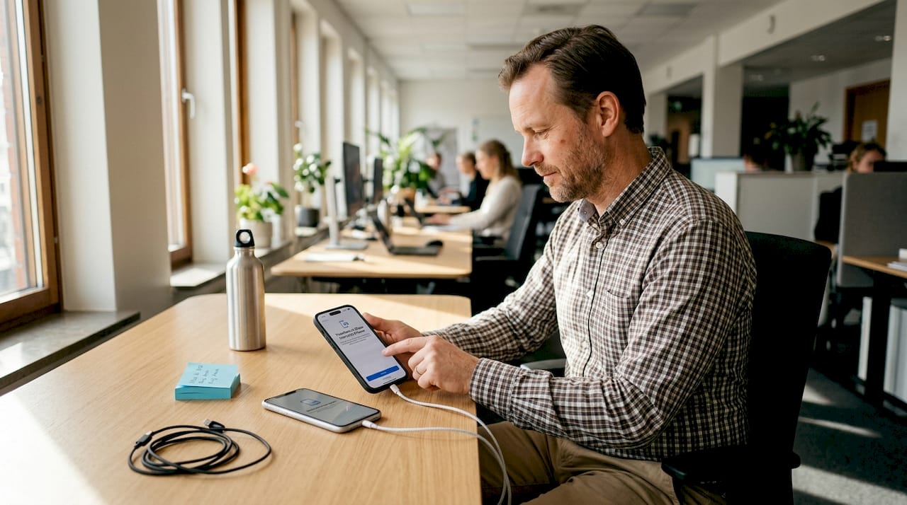 Så flyttar du enkelt data mellan två iPhones på jobbet