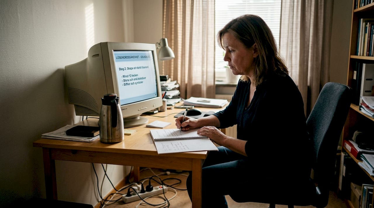 Kvinna tar första steget mot ökad IT-säkerhet på mindre företag