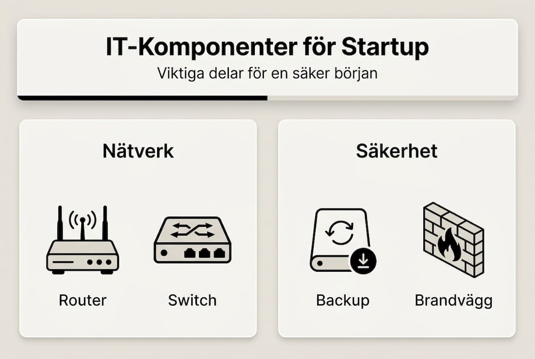 IT-support för nystartade företag i Stockholm 2026 3 Översikt: Viktiga IT-lösningar för nystartade företag