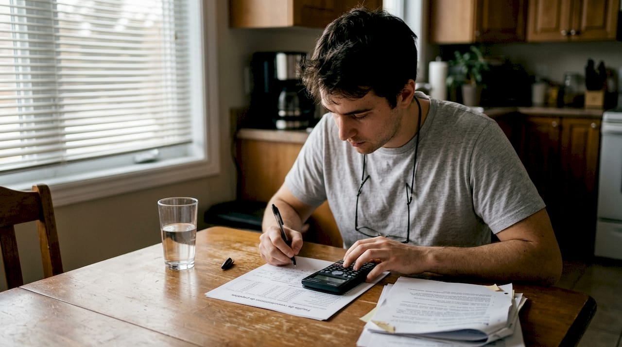 Un chercheur en train de déterminer la concentration d’un flacon de peptide