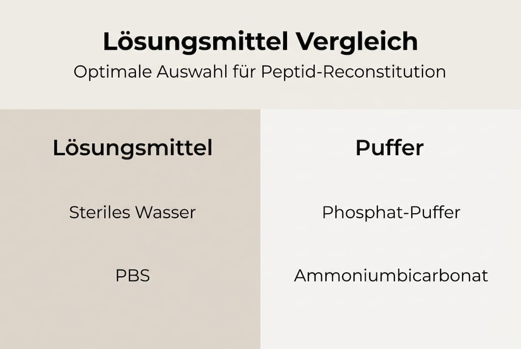Übersicht: Peptidlösungsmittel und Puffer – Alles Wichtige auf einen Blick