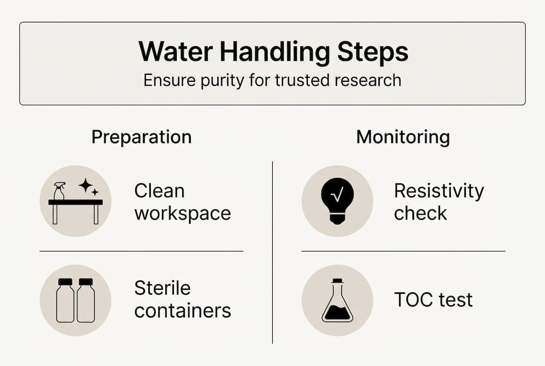 Infographic showing water handling and monitoring