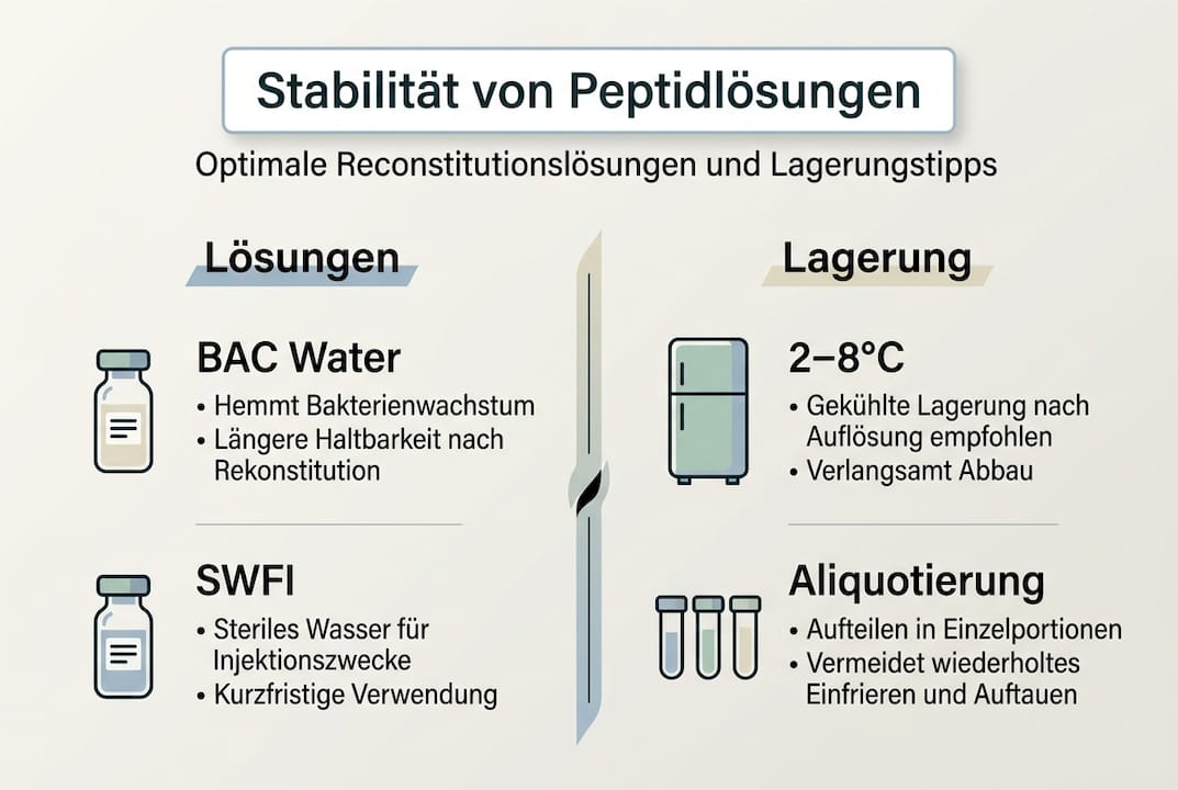 Übersicht zur Stabilität und Aufbewahrung von Peptidlösungen
