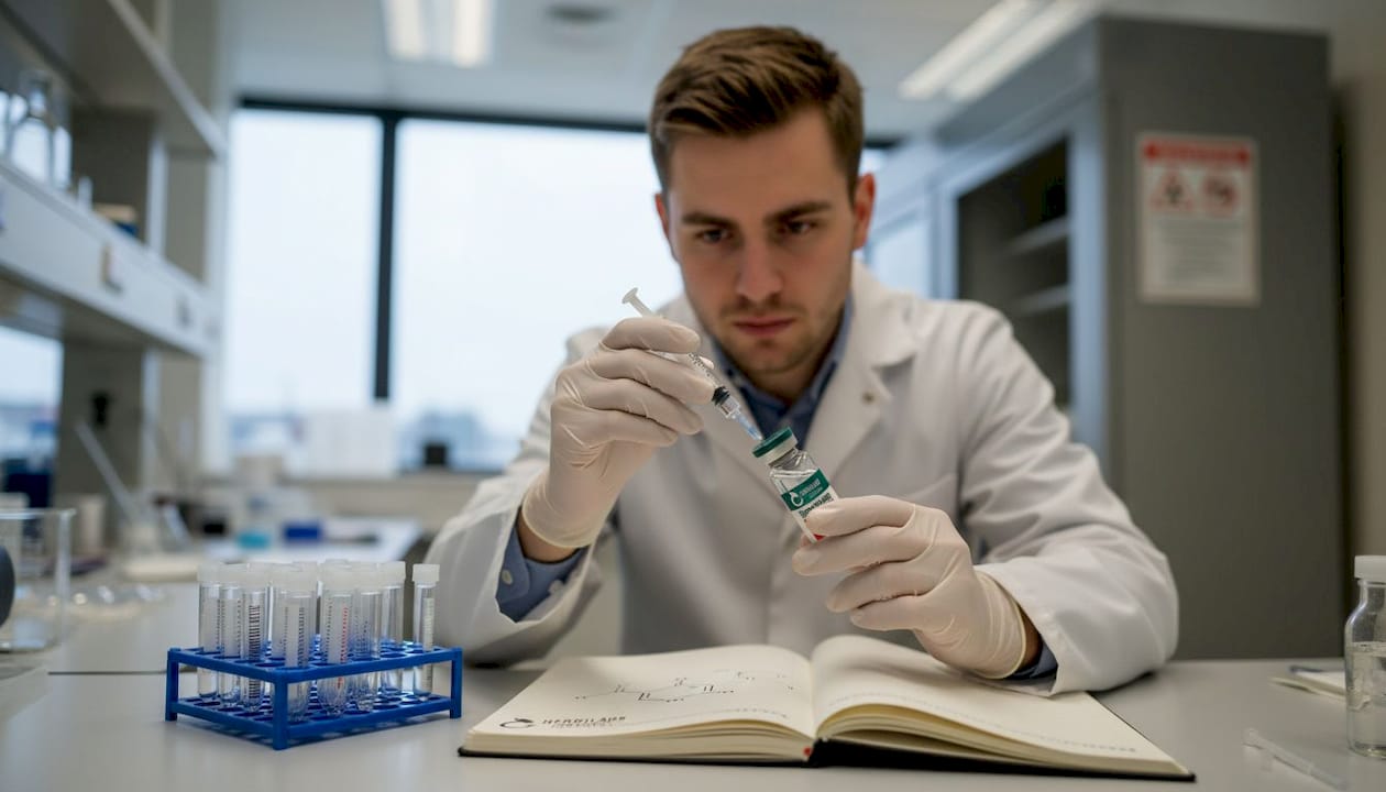 Preparing bacteriostatic water for protein research