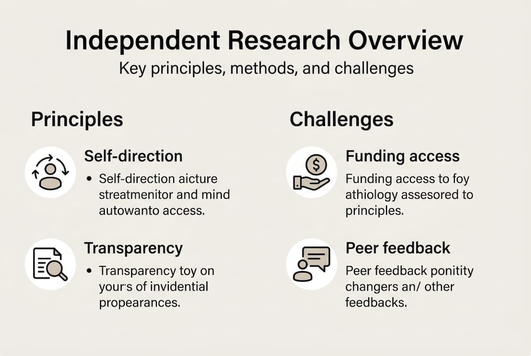 Infographic showing principles and challenges