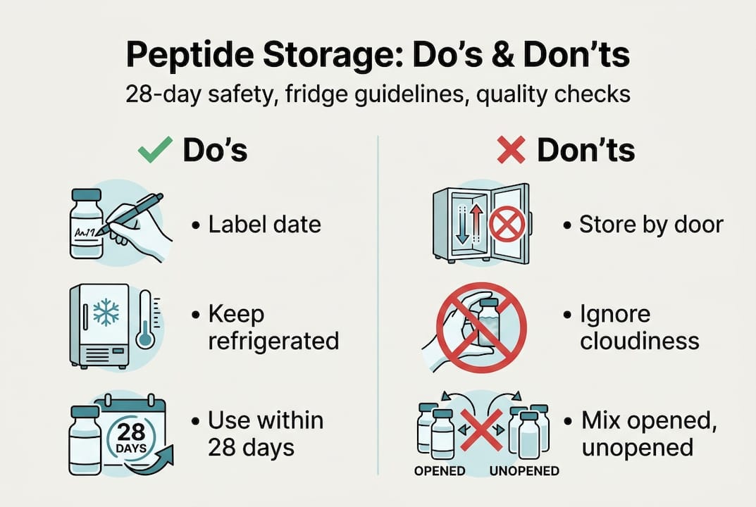 can i put peptides in fridgfe before bac water Peptide Reconstitution Guide, Before You Begin  Confirm You Have:,  Bacteriostatic Water (sterile water for, peptide reconstitution, 3 ml  syringe (for mixing), Insulin syringes (2931 gauge), Alcohol