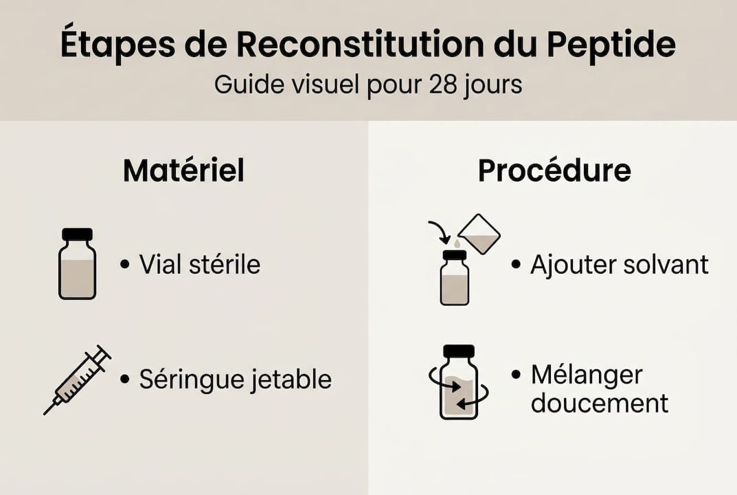 Schéma récapitulatif des principales étapes de préparation d’un peptide