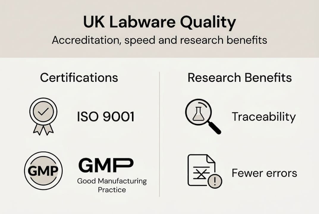Infographic of labware standards and benefits